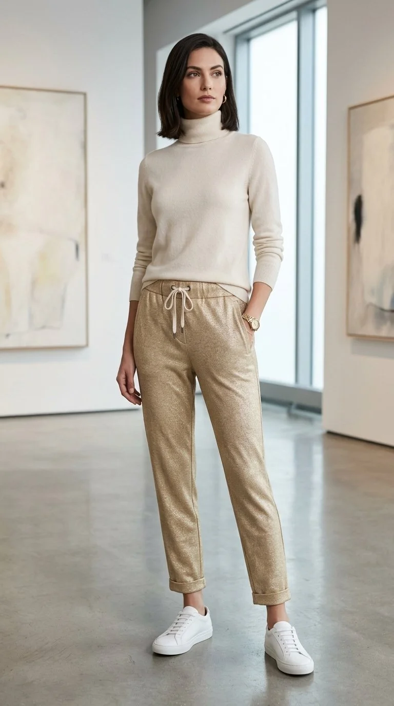 Brunello Cucinelli - Beige Drawstring Pants Size 6