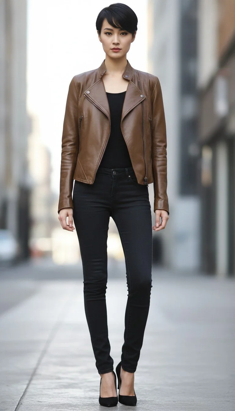 Givenchy - Classic Chic Leather Jacket Size 42