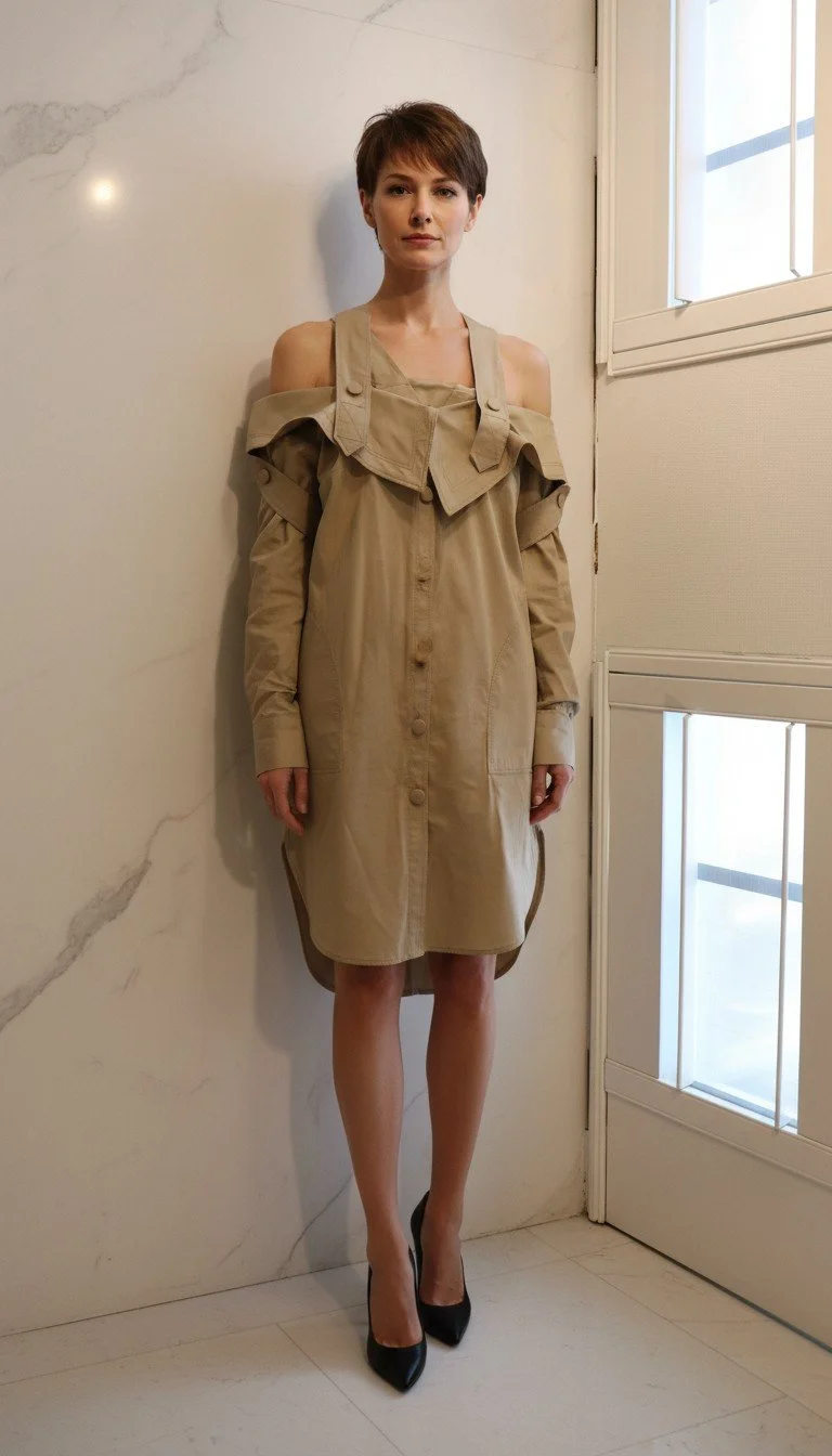 Sylvia Tcherassi - Elegant Beige Trench Coat Size S