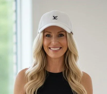 Lous Vuitton - White Classic Embroidered Baseball Cap