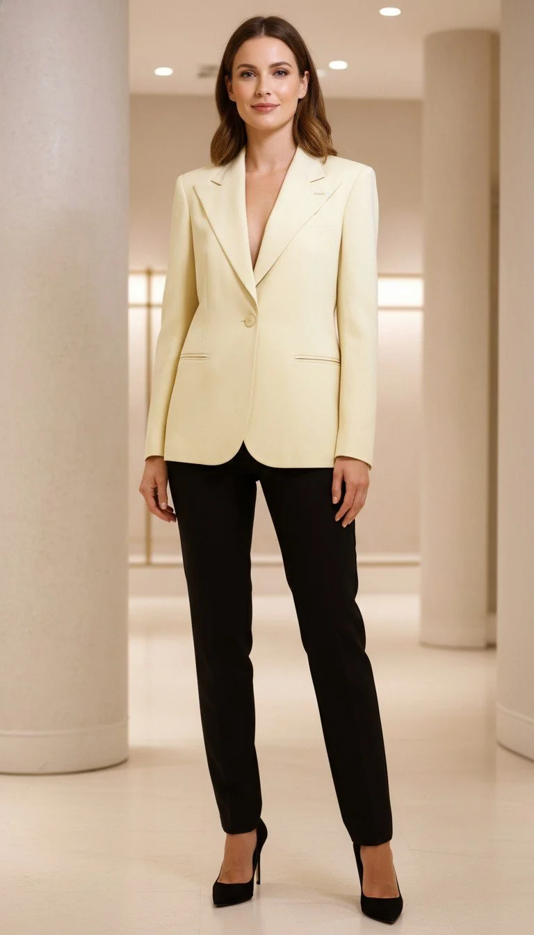 Ralph Lauren - Classic Ivory Women's Blazer Size 4