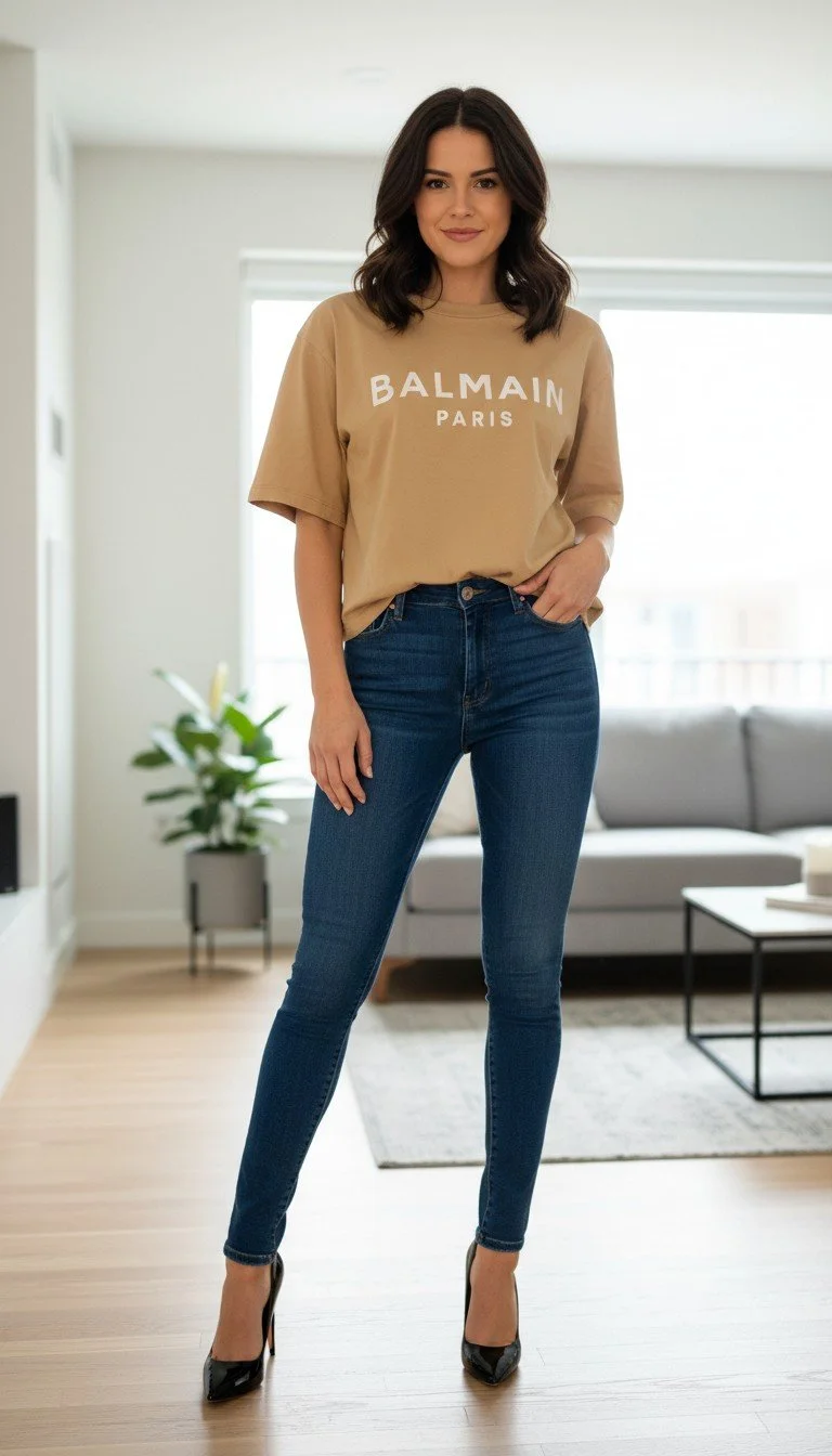 Balmain Paris - Oversized Tee - Size S
