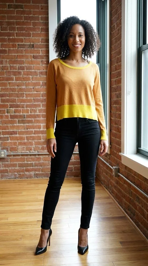 Robert Rodriguez - Chic Color-Blocked Women's Sweater Size S