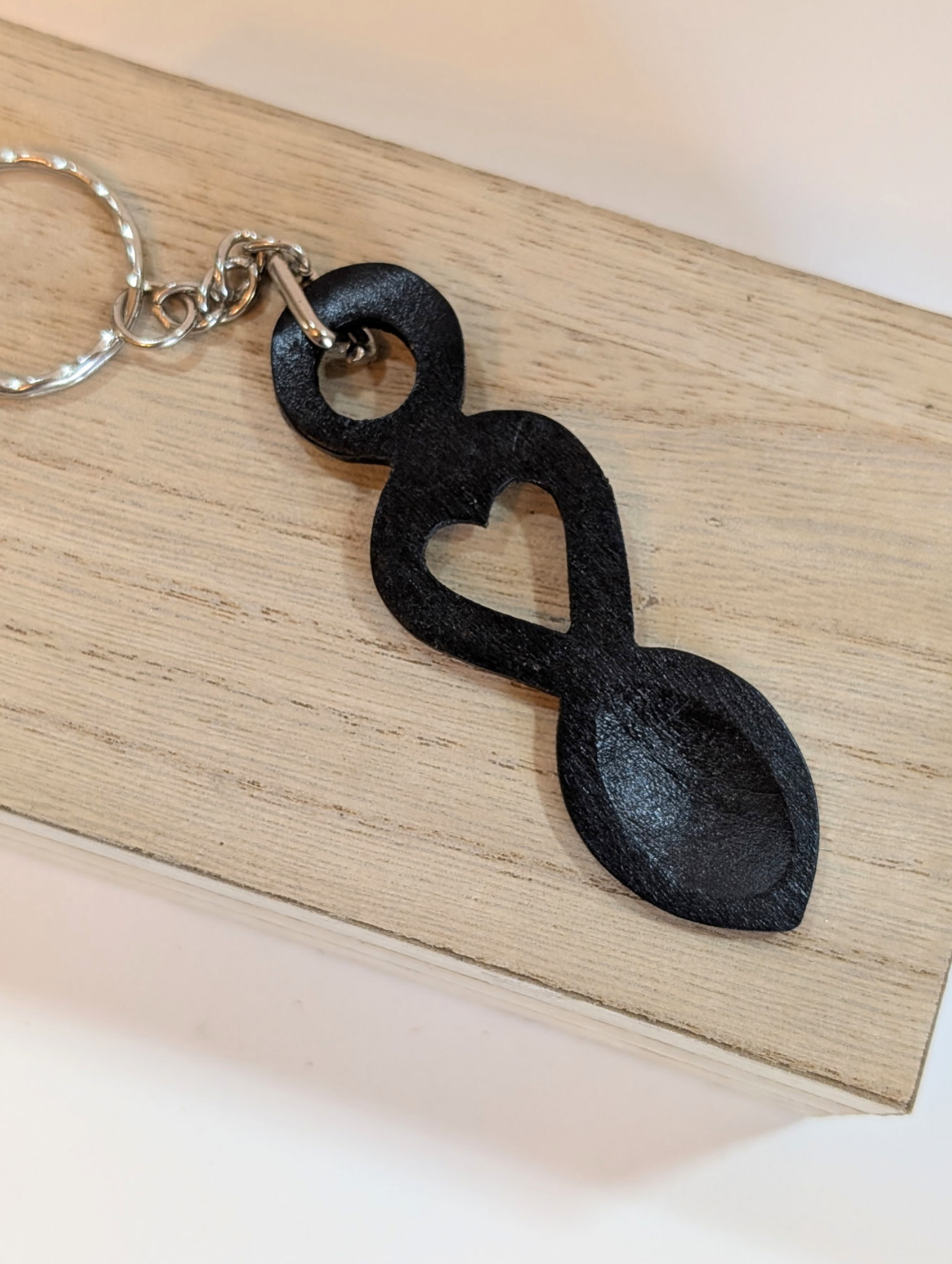 Welsh Love Spoon Keychain