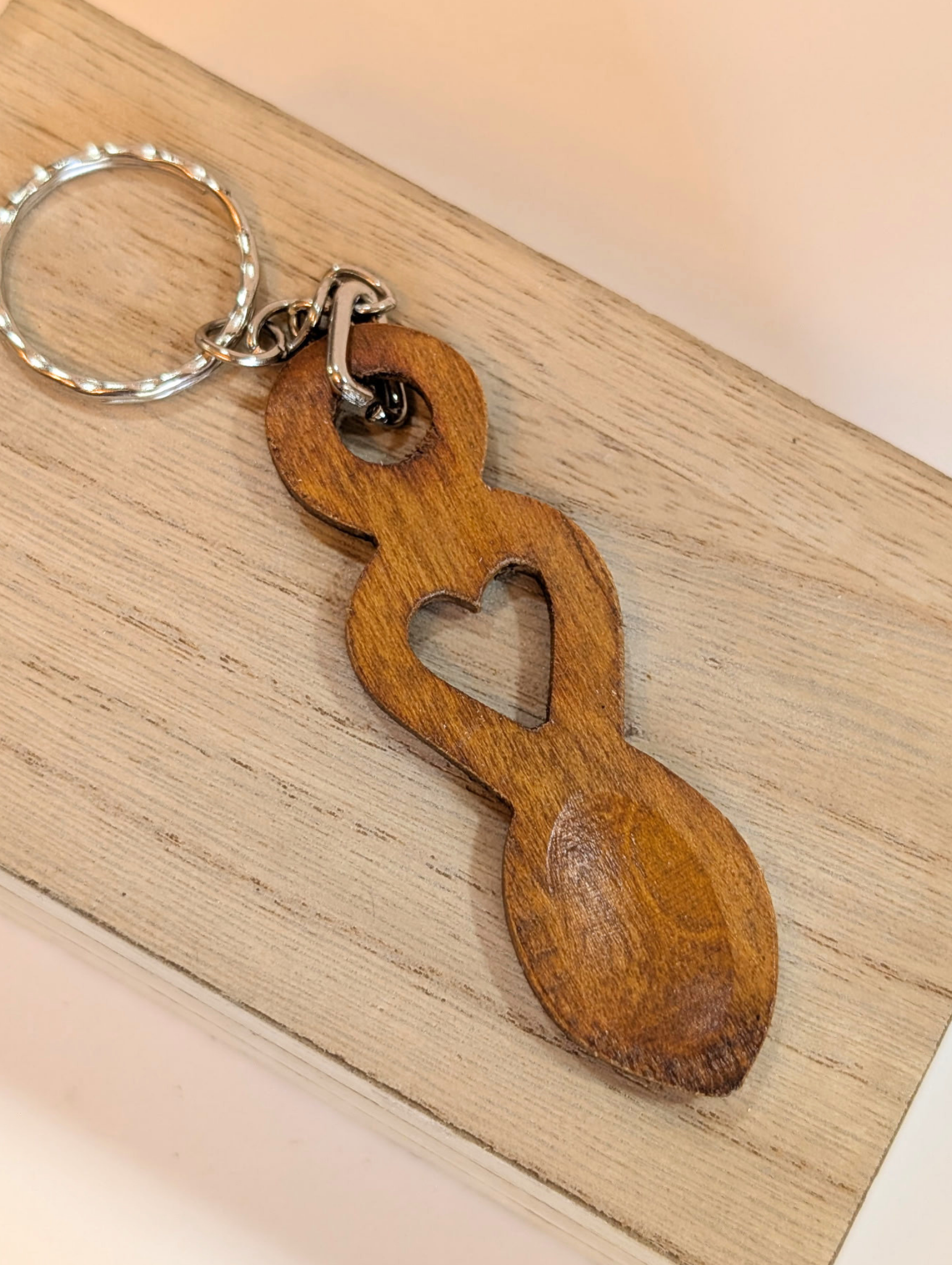 Welsh Love Spoon Keychain