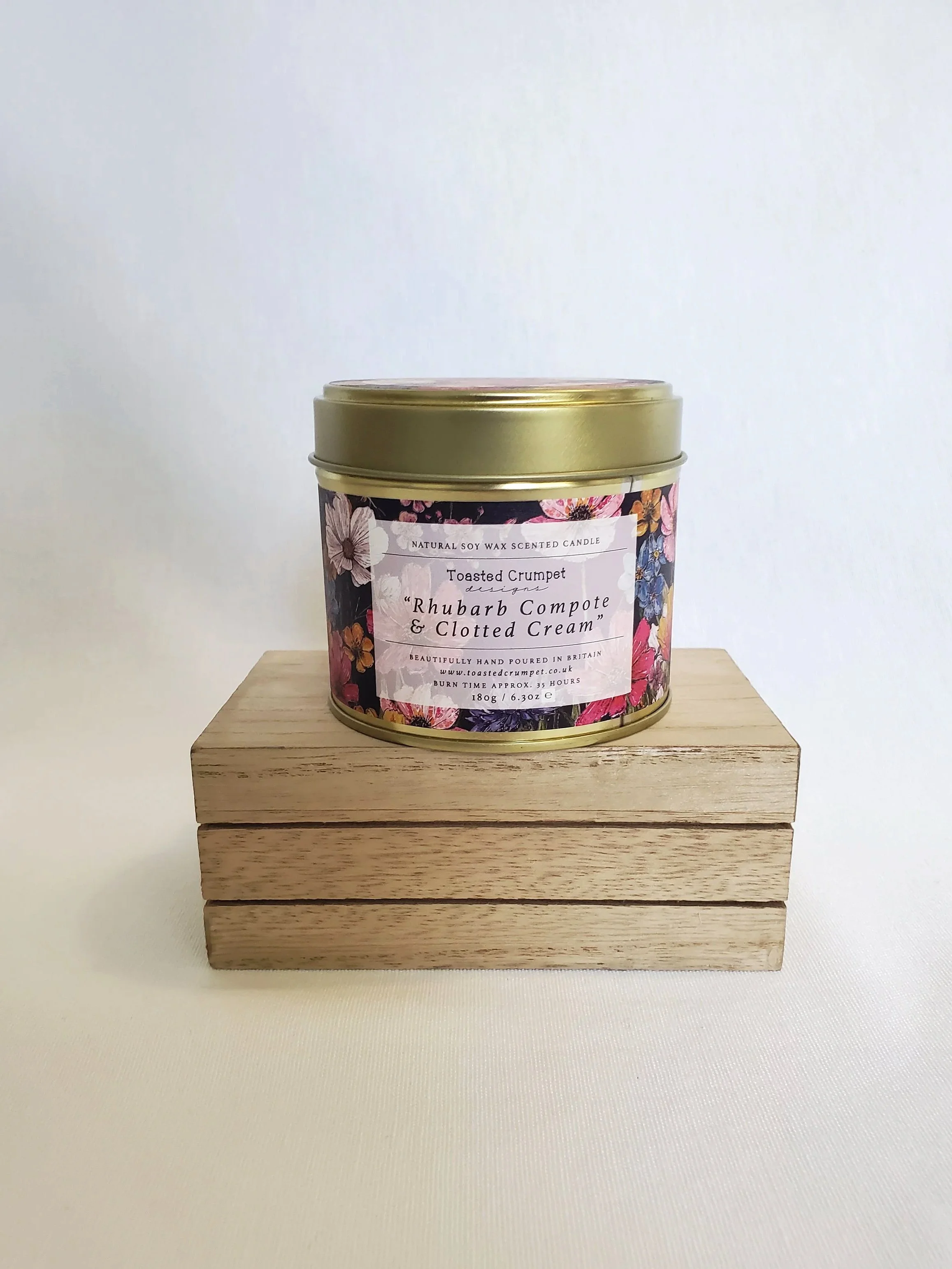 Toasted Crumpet - Rhubarb Compote and Clotted Cream