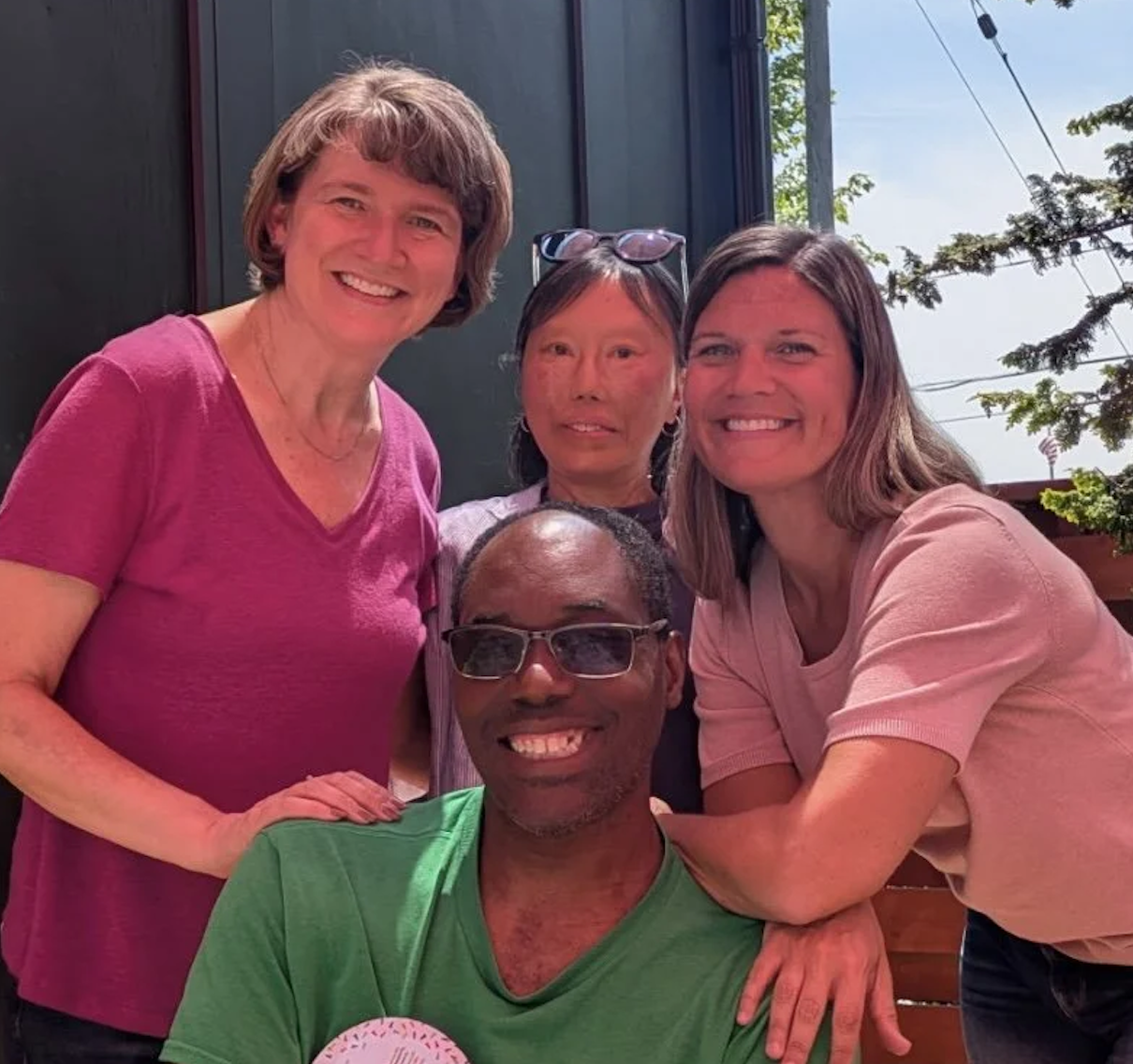 Our brother on one of his favorite days