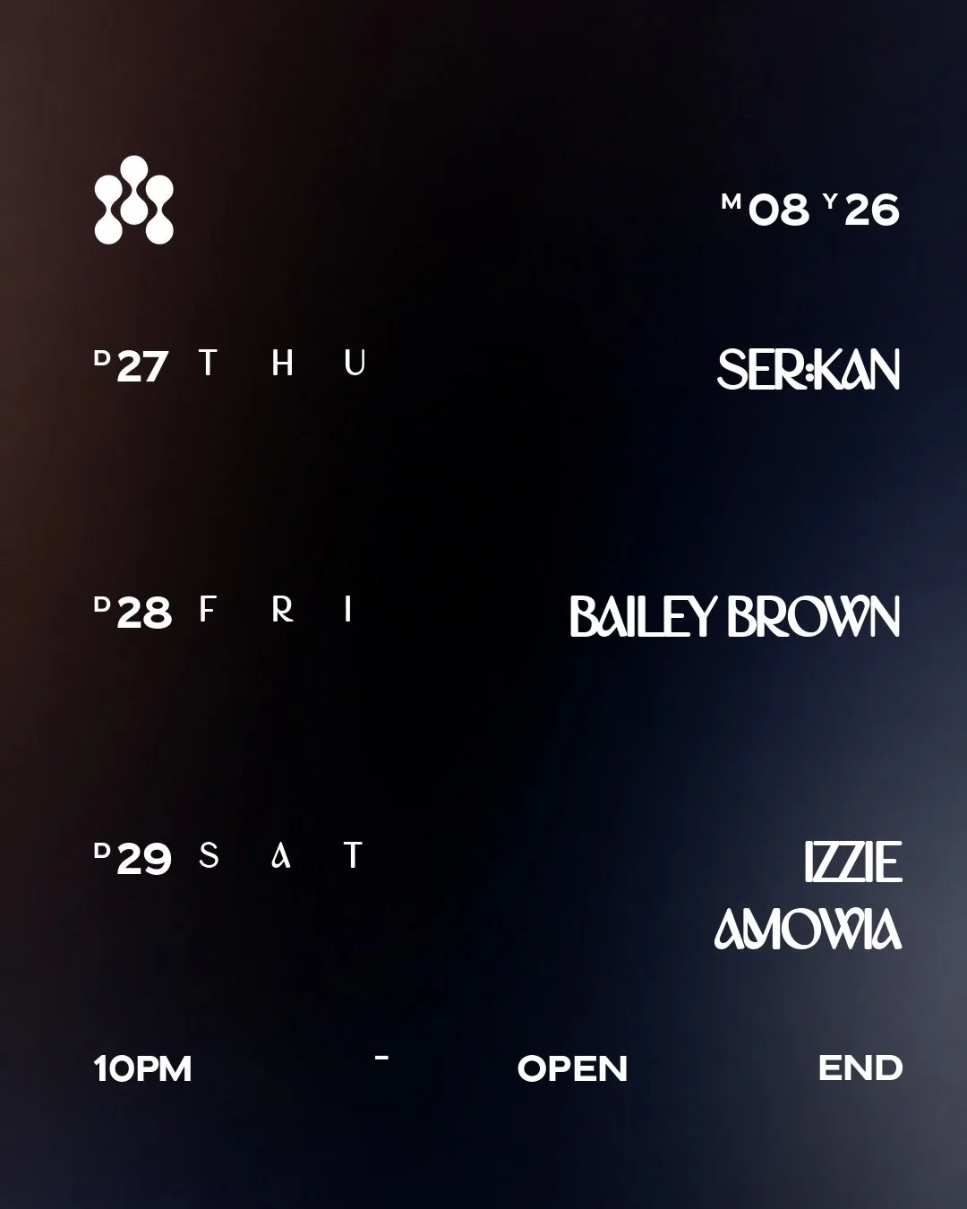 Last Weekend of August 💐
.
Do. 27.08. // SER:KAN (@ser.kane)
Fr. 28.08. // BAILEY BROWN (@baileybrown_tz)
Sa. 29.08. // IZZIE (@filledejwa) AMOWIA (@amowia_)
Ab 22 Uhr
Wir freuen uns auf euch ❤️
.
.
.
.
.
#georgiabarberlin #georgiabar #berlin #berli