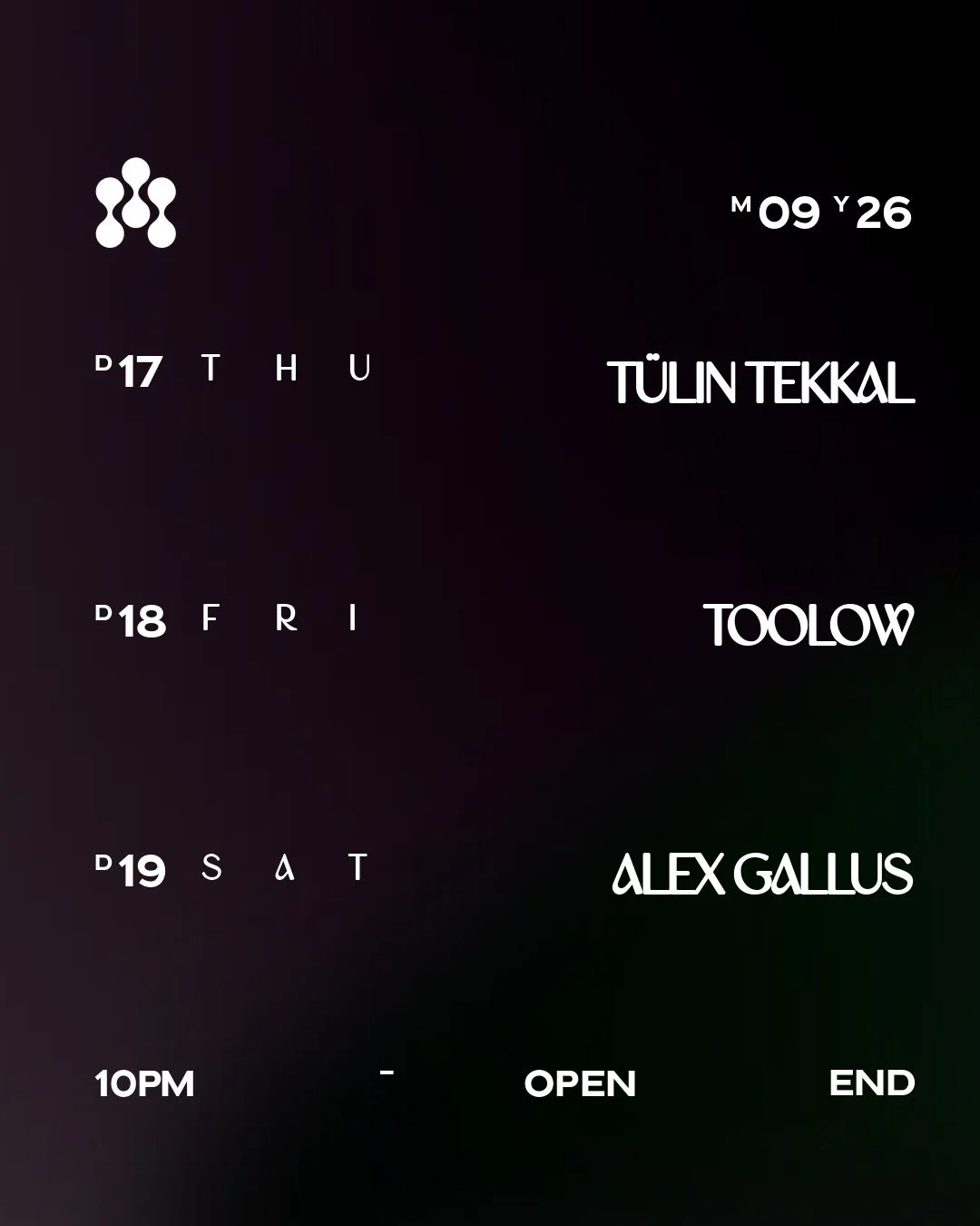 T&uuml;lin, Toolow &amp; Tanzen 💃
.
Do. 17.09. // T&Uuml;LIN TEKKAL @tuelintekkal 
Fr. 18.09. // TOOLOW @2toolow 
Sa. 19.09. // ALEX GALLUS @alexgallus 
Ab 22 Uhr
Wir freuen uns auf euch ❤️
.
.
.
.
.
#georgiabarberlin #georgiabar #berlin #berlinmitt