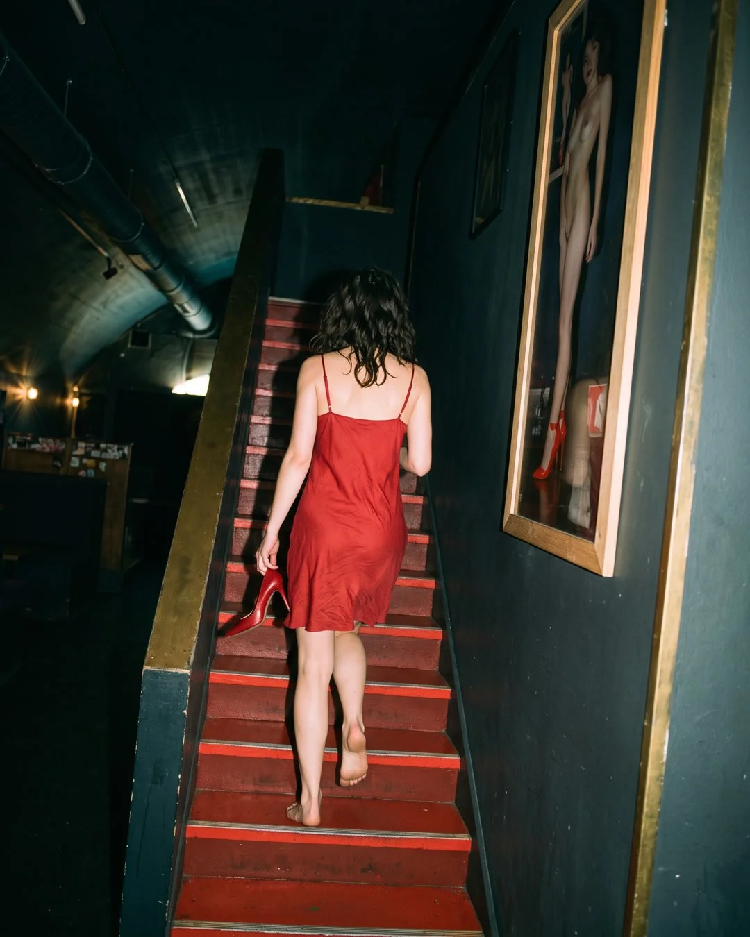 Some nights end barefoot.