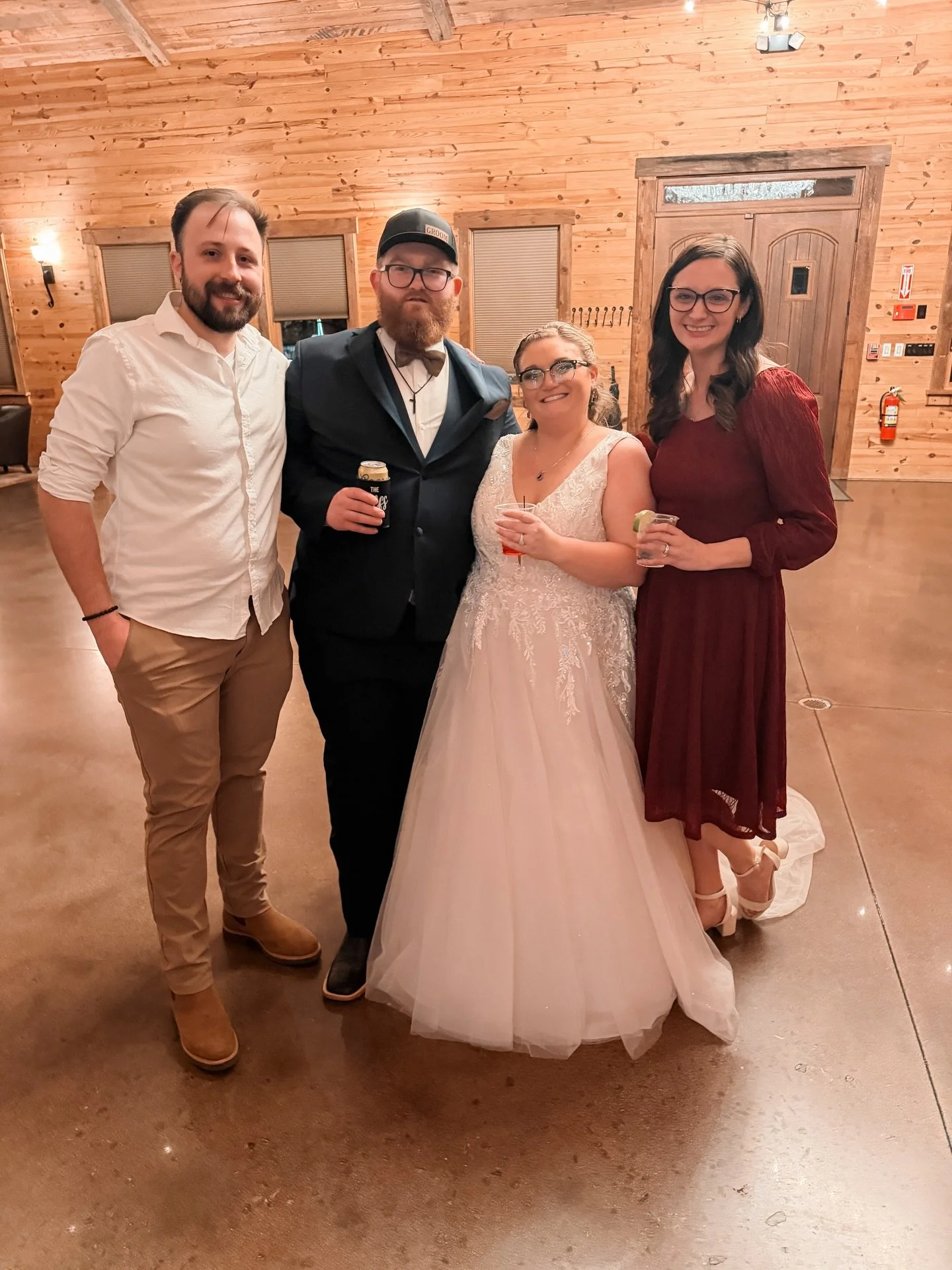Cheers to Mr &amp; Mrs Nolf 🥂 

We had such a great night last night celebrating this sweet couple with some of our favorite people! 

Including a blast from the past reconnection with an old friend &amp; colleague! It&rsquo;s such a small world 🌎 