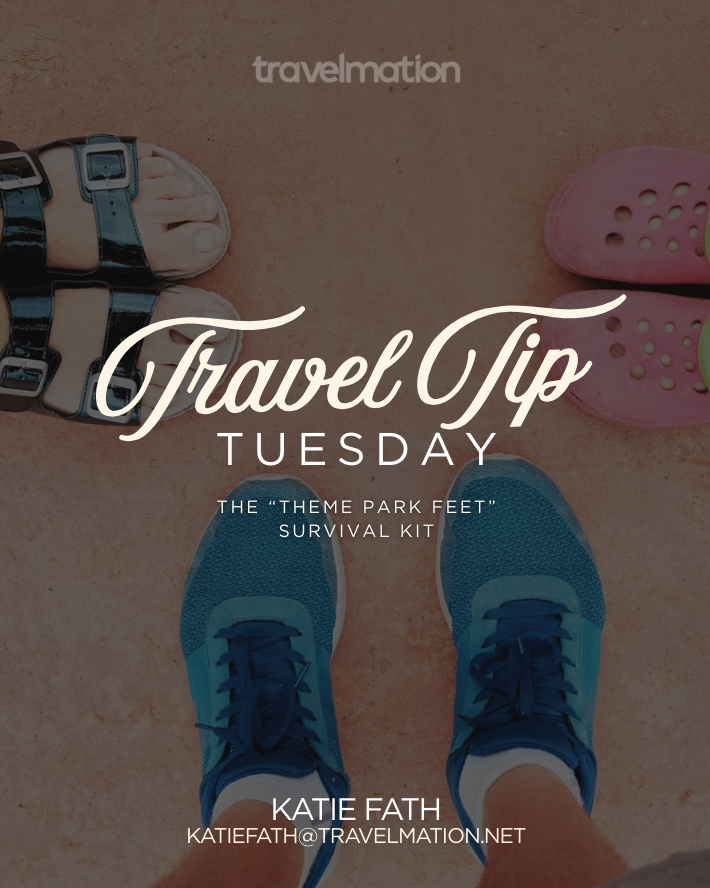 Travel Tip Tuesday: The “Theme Park Feet” Survival Kit 🩹
