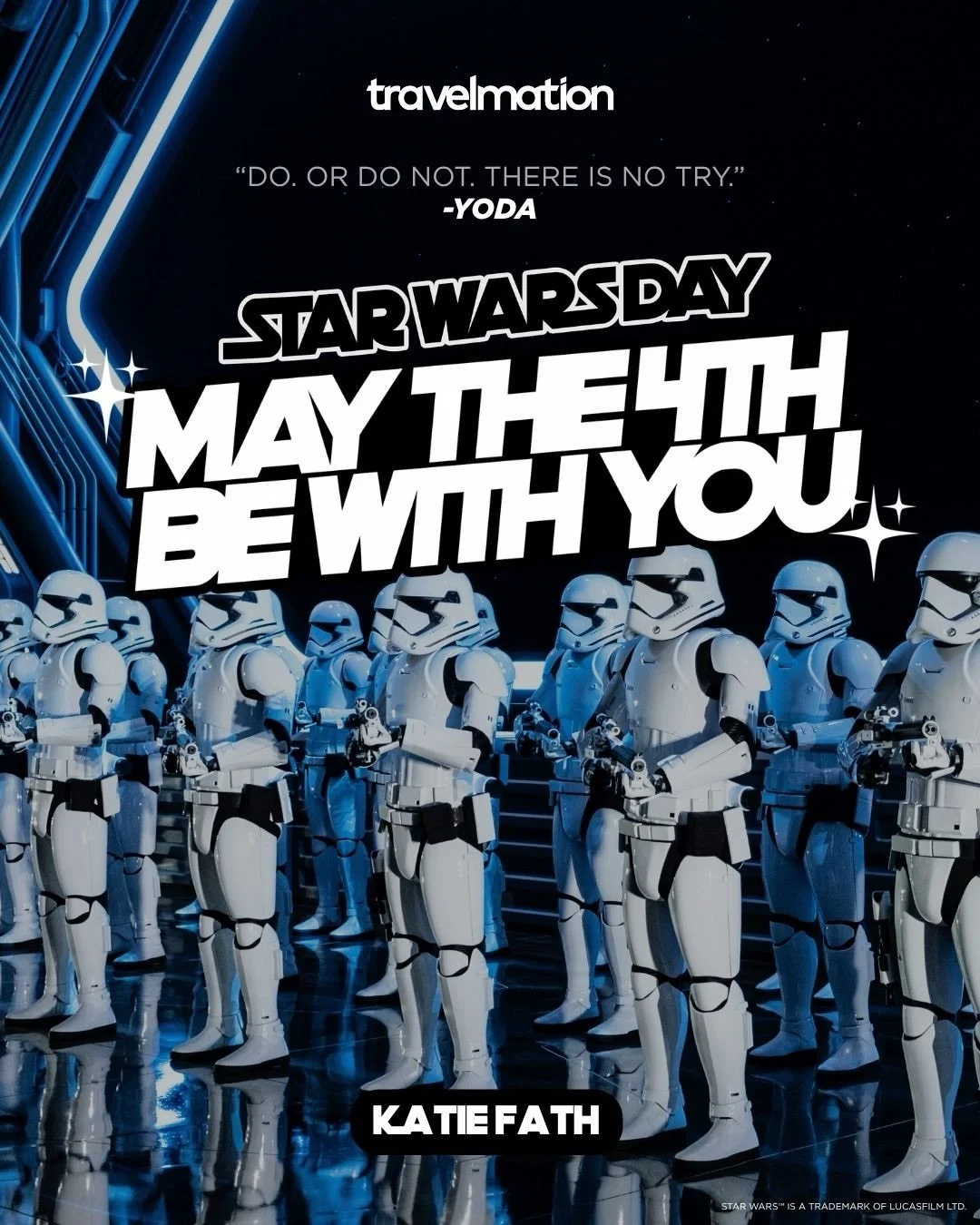 Happy Star Wars Day, friends. May the 4th be with you &mdash; always. 🌟

Quick question for the comments:
Light Side or Dark Side? (No judgment. Okay, maybe a little.)

And if you could book one Star Wars-style adventure, would you choose:
🎢 A them