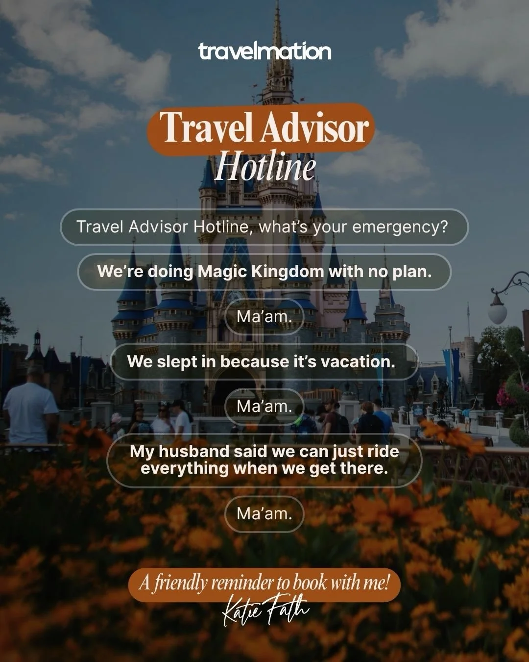 📞 Travel advisor hotline, what&rsquo;s your emergency?

Because if you&rsquo;ve ever traveled with someone who said &ldquo;we&rsquo;ll figure it out when we get there&rdquo;&hellip;

&hellip;this one&rsquo;s for you. 😅

Drop your best travel emerge