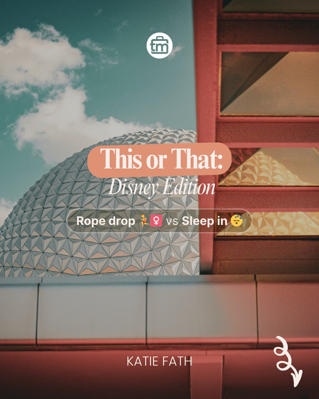 Disney friends &mdash; this one&rsquo;s easy: THIS or THAT? 👇

Comment your pick (no explanations required&hellip; but I&rsquo;ll take them 😄).

#travelmation #disneytips #waltdisneyworld #disneyvacation #thatkatiefathtravels