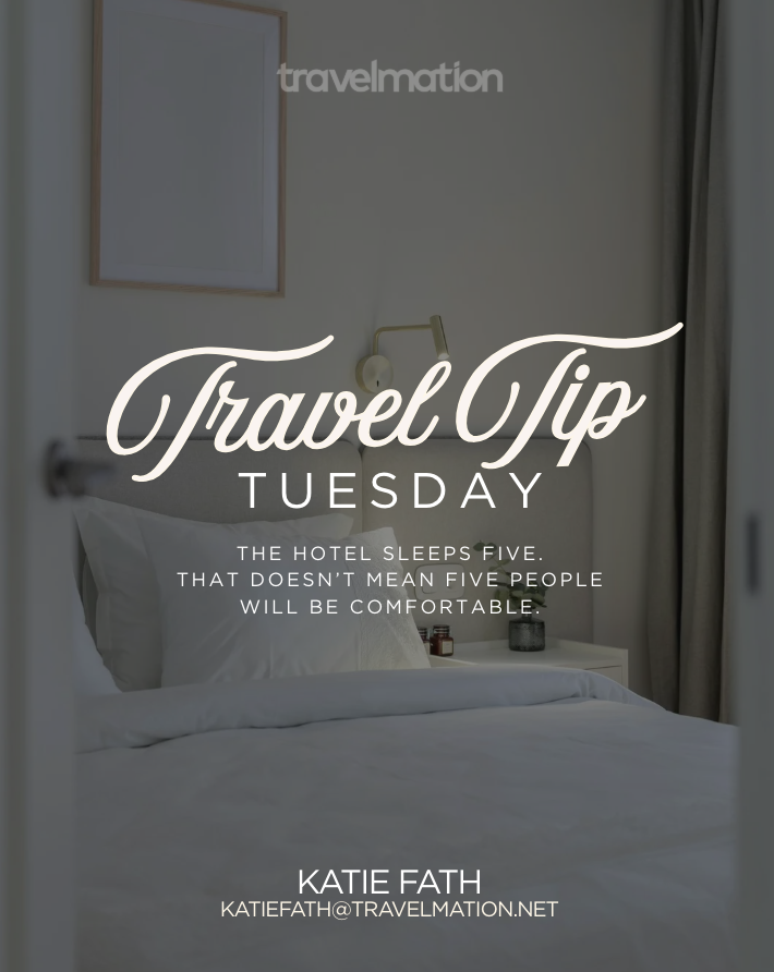 Travel Tip Tuesday: Why "Sleeps Five" Doesn't Always Mean Comfortable
