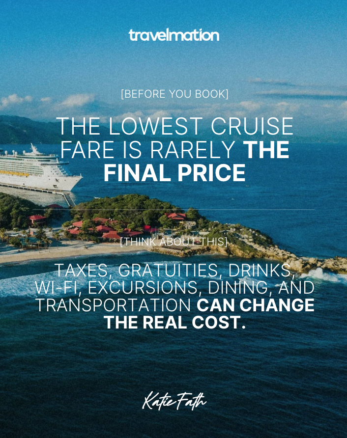 Before You Book: What That Low Cruise Fare Isn't Telling You