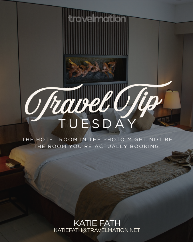 Travel Tip Tuesday: The Room in the Photo Isn't Always Your Room 🏨