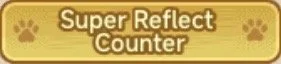 Super Reflect Counter with paw print icons on a yellow background