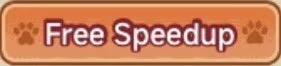 Button with orange background and white text saying 'Free Speedup'