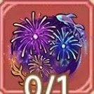 Colorful fireworks exploding in the sky with a small bird nearby.