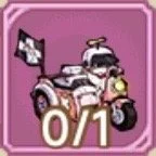 A digital illustration of a pink vehicle with the number 0/1, set against a pink background.