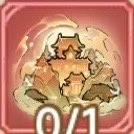 Icons representing three cat faces with a red background and a '0/1' indicator