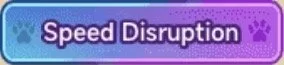 Purple digital game card with the title 'Speed Disruption' in pink text.