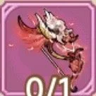 A cartoon dragon with pink and orange colors on a pink background.