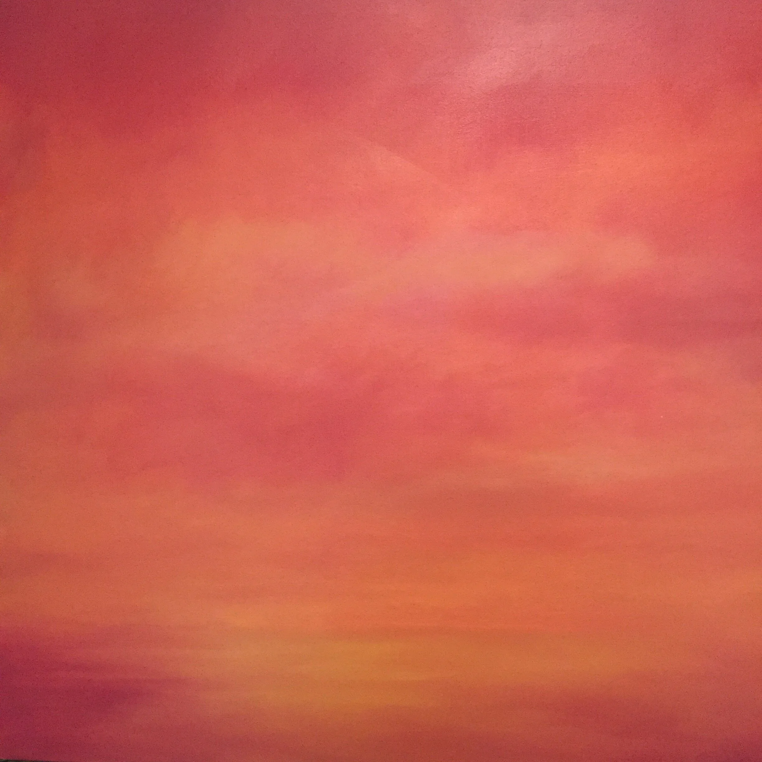 Orange Sky, 30" x 30"