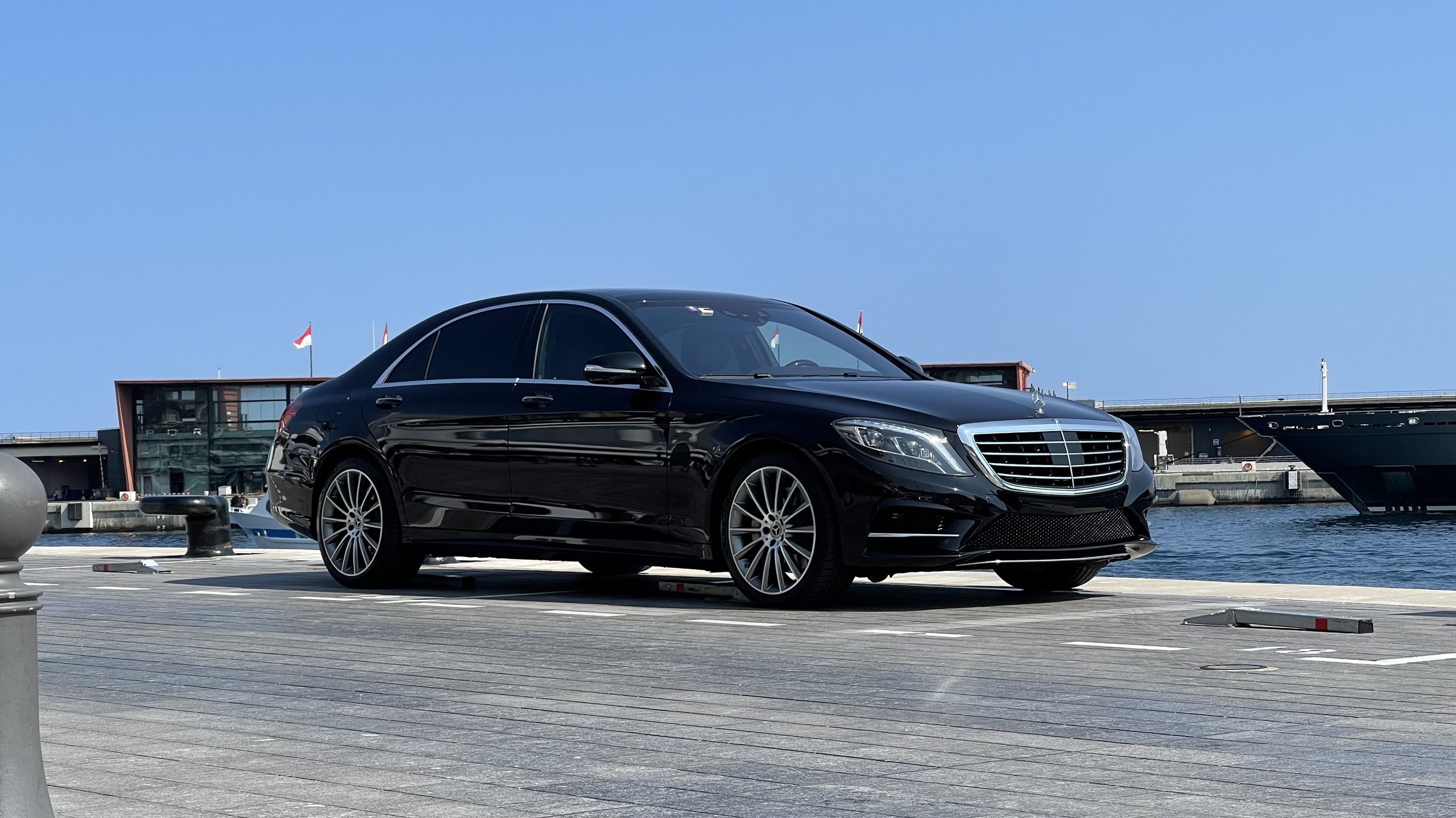 Mercedes-Benz S Class in Monaco harbour