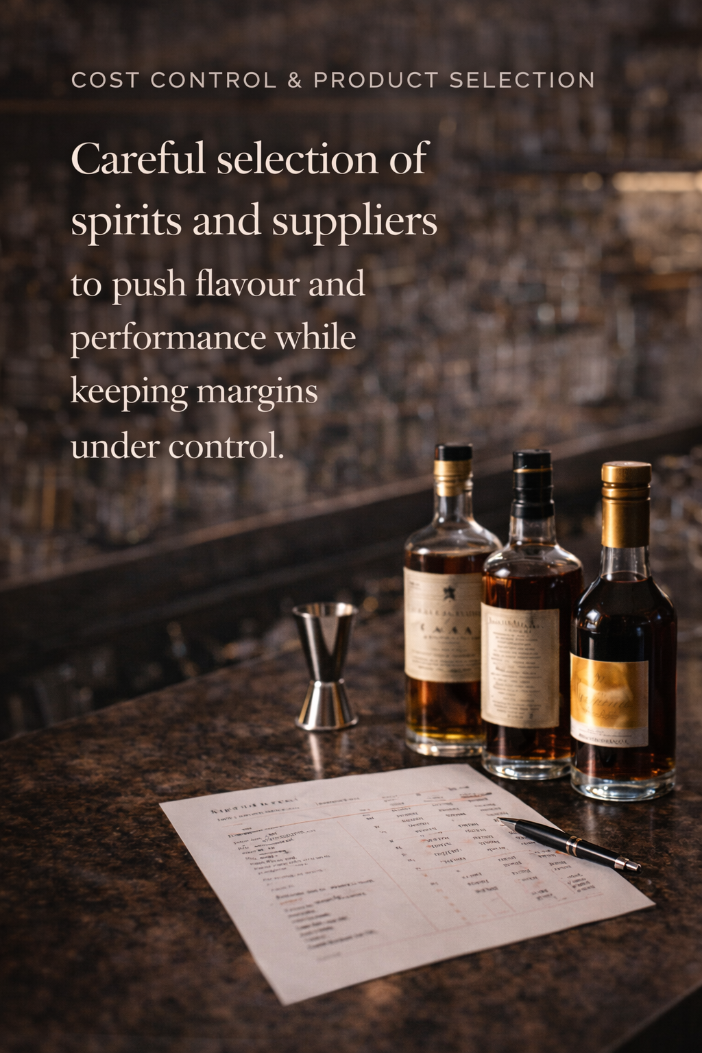 Cost Control & Product Selection