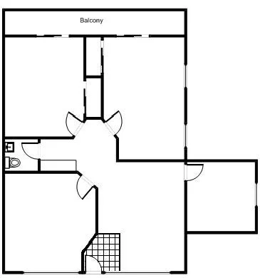 Floorplate of Suite 203, Arbors II
