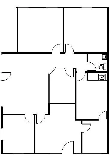 Floorplate of Suite 111, Arbors II