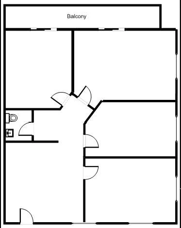 Floorplate of Suite 200, Arbors II