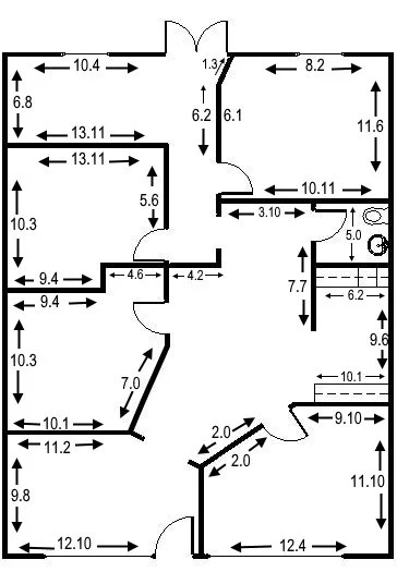 Floorplate for Suite 109