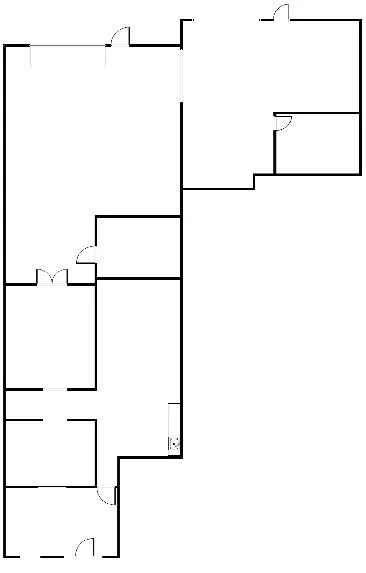 Floorplate Suite 106 & 105B office/warehouse