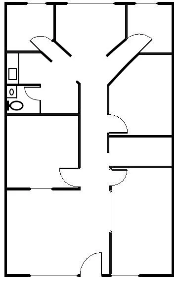 Floorplate of Suite 110, Arbors II
