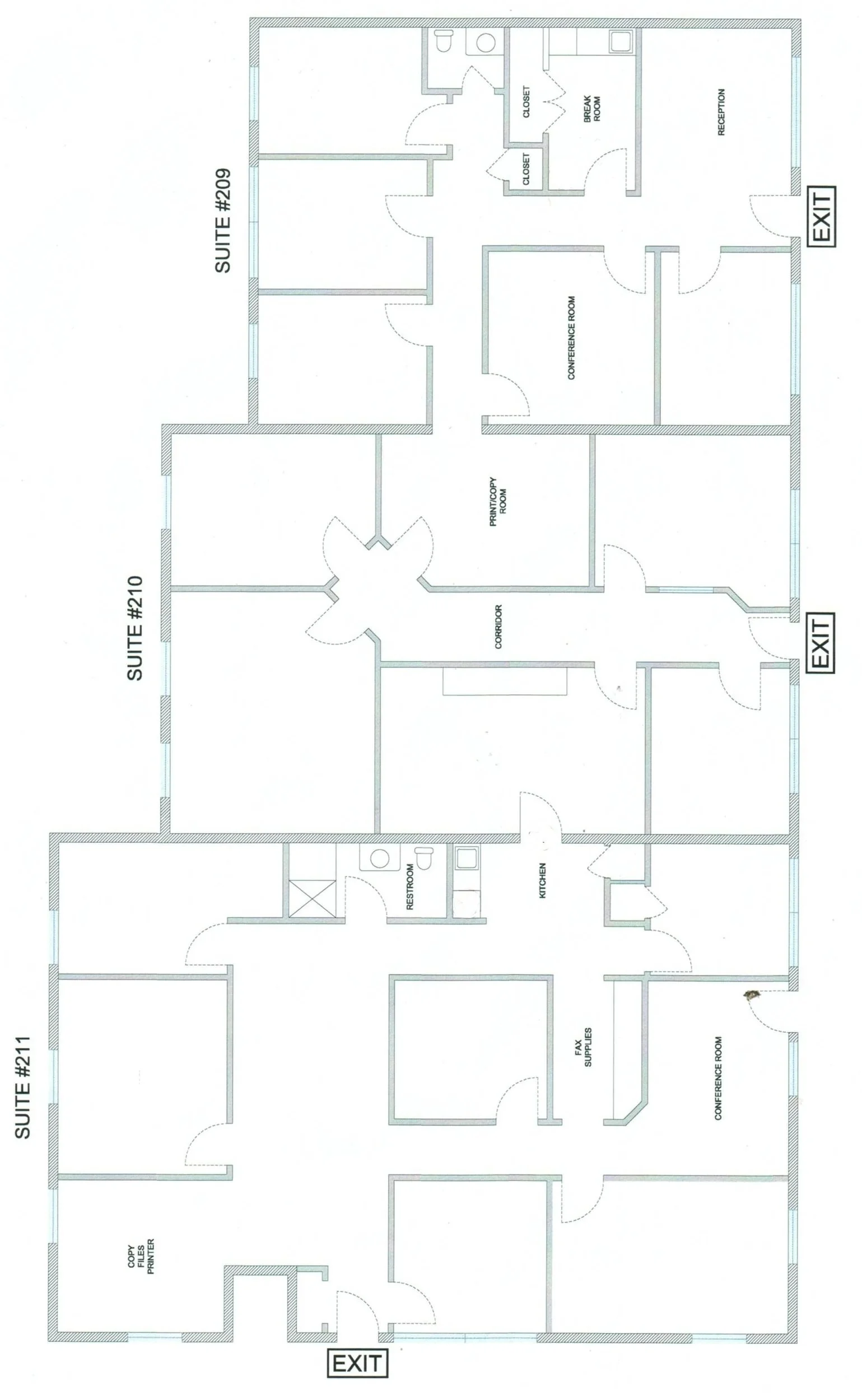 Floorplate Suites 209-211 Arbors ii