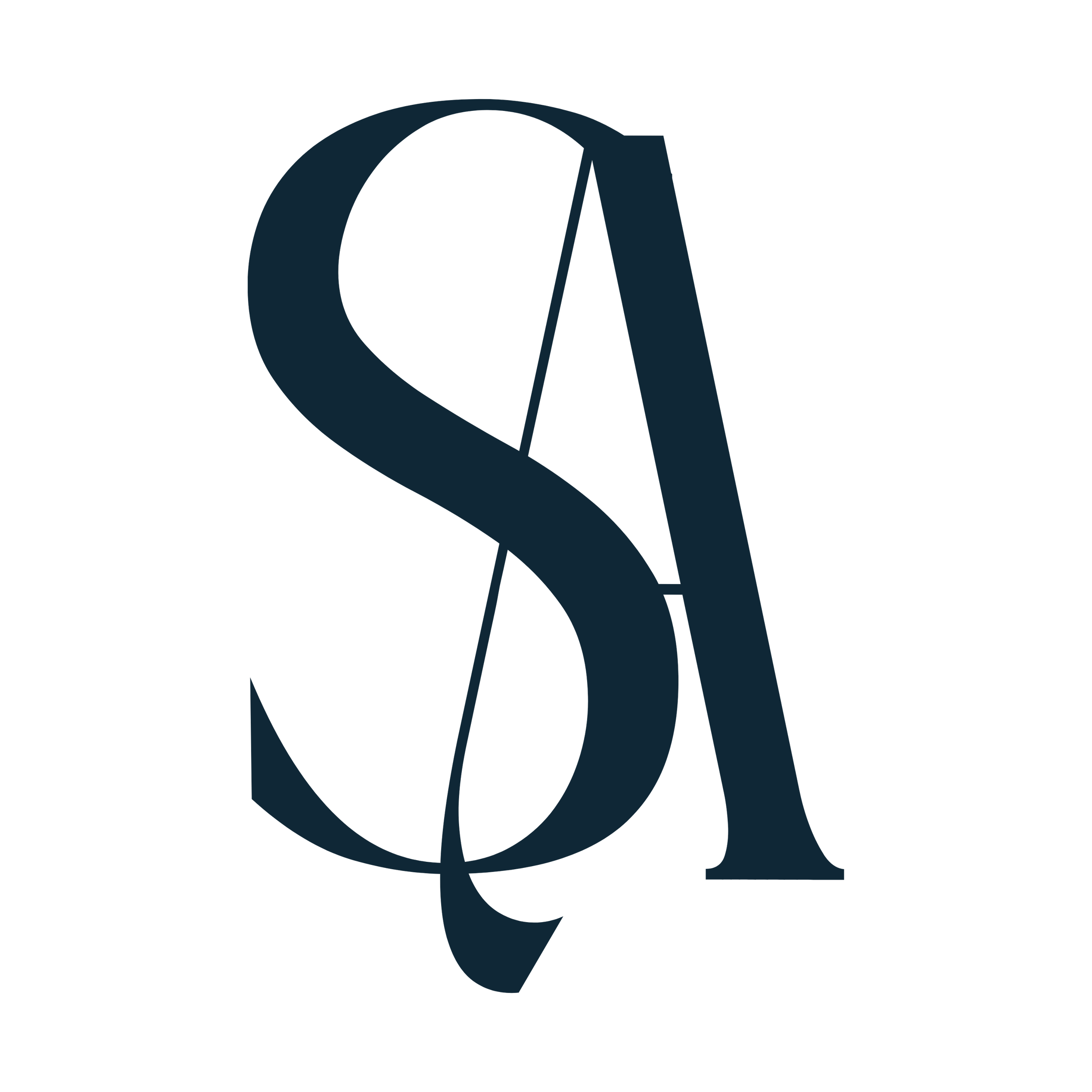 SA monogram logo for Svanna Andrada Studios social media strategy and brand development services in Snohomish County