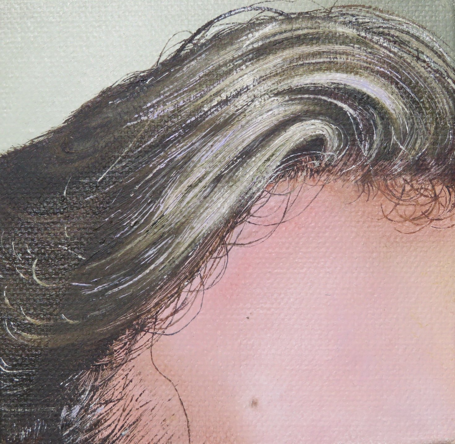 man's forehead oil painter artist in rogers Arkansas