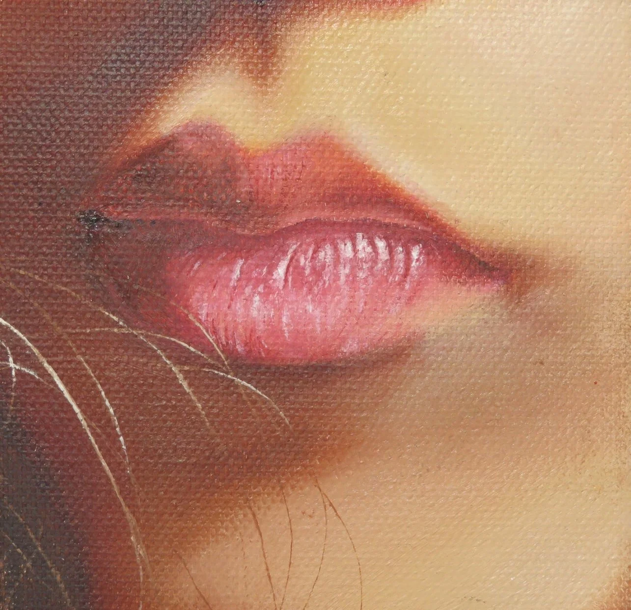 lips Portrait artist in bentonville Arkansas