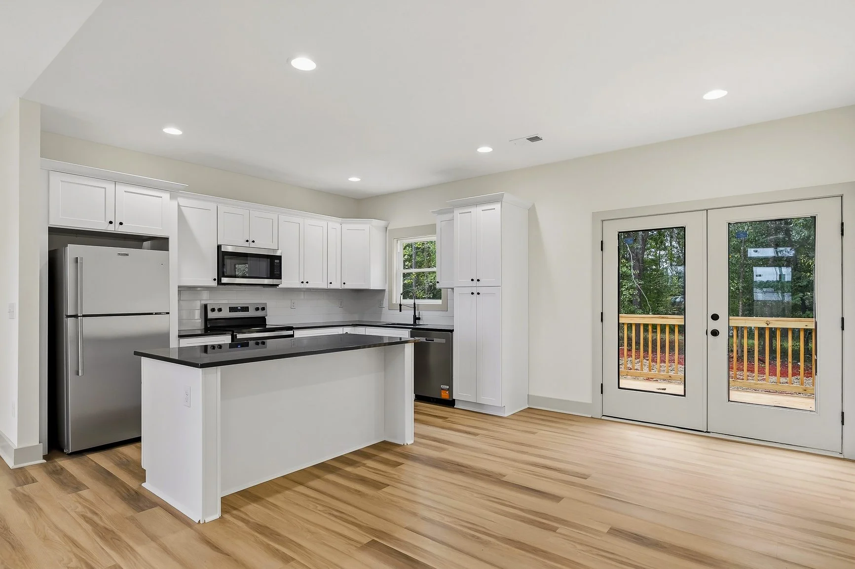 Kitchen Island and dining area