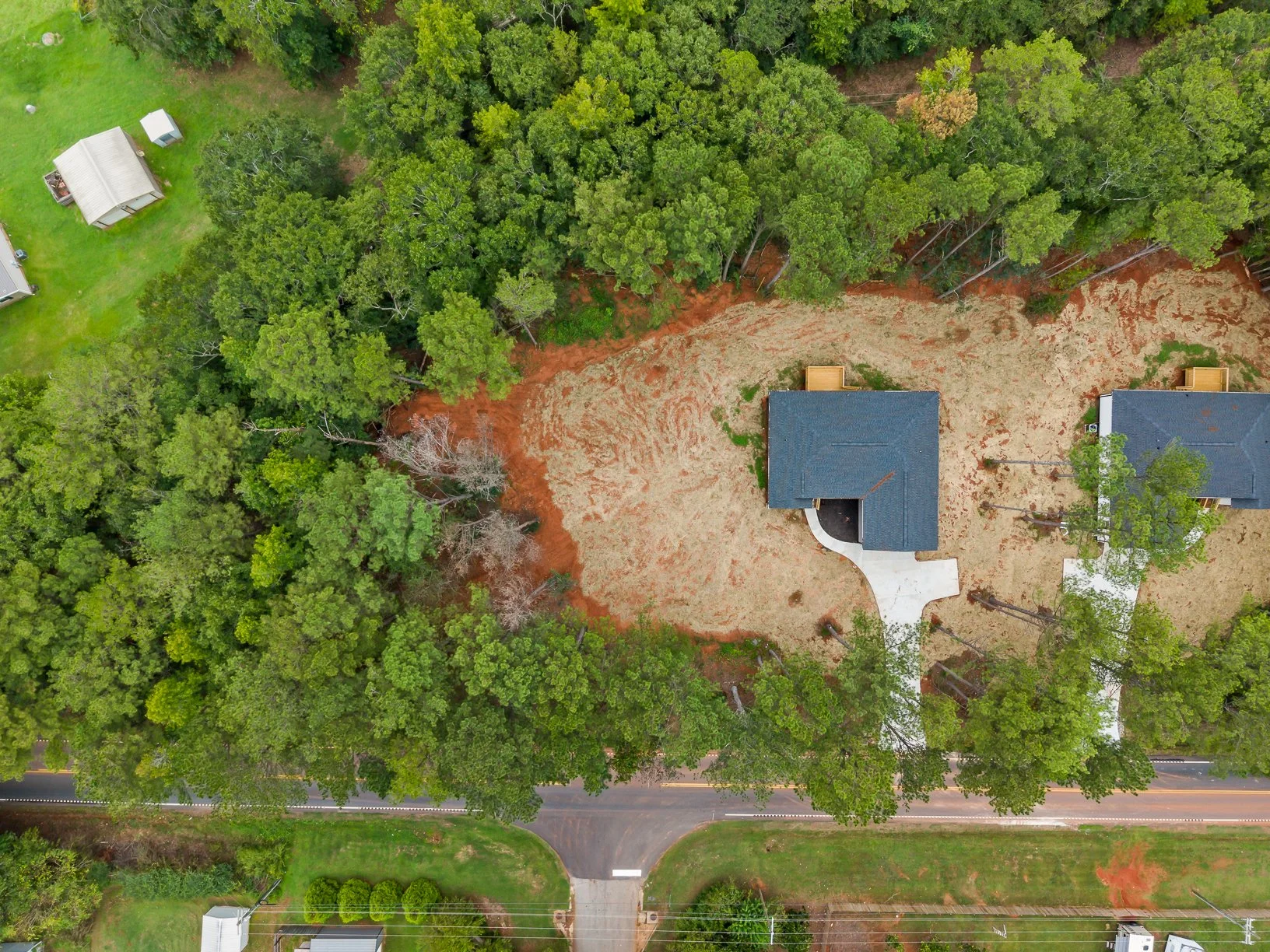 overhead view