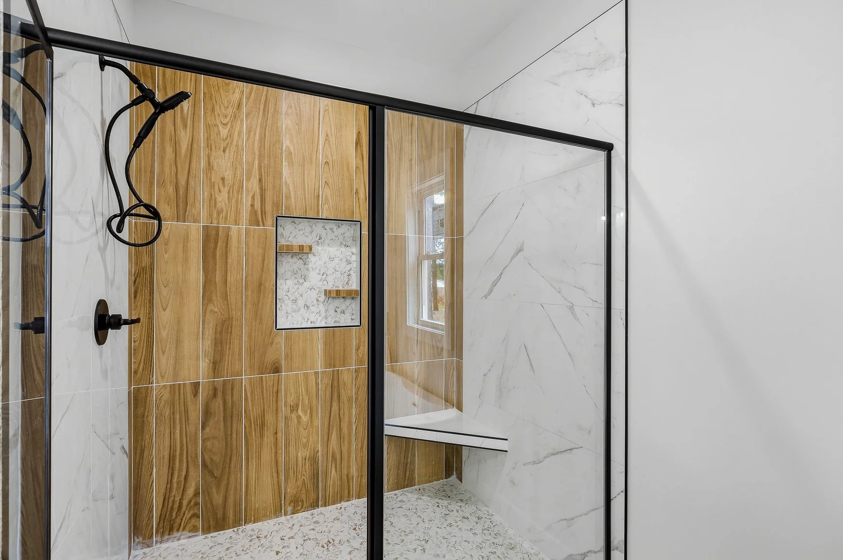 close up of shower