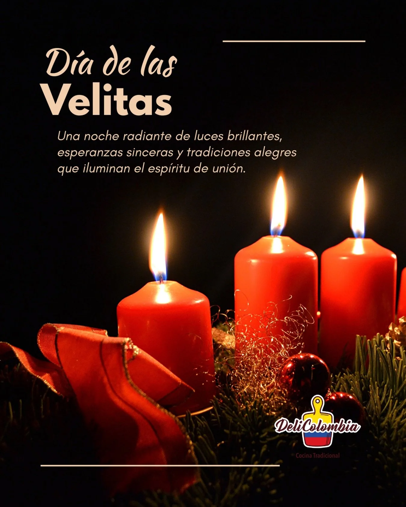 In Colombia, we celebrate one of our most beautiful traditions: the Day of the Little Candles. Families gather to light lanterns with candles and pray to the Virgin. Today, there is so much gratitude, unity, and good wishes throughout my country.✨🕯️