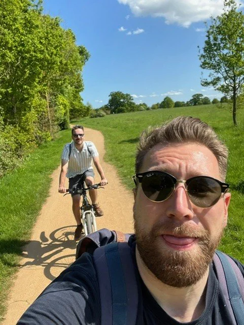 Somewhere along the Thames Path on a very sunny summer's day