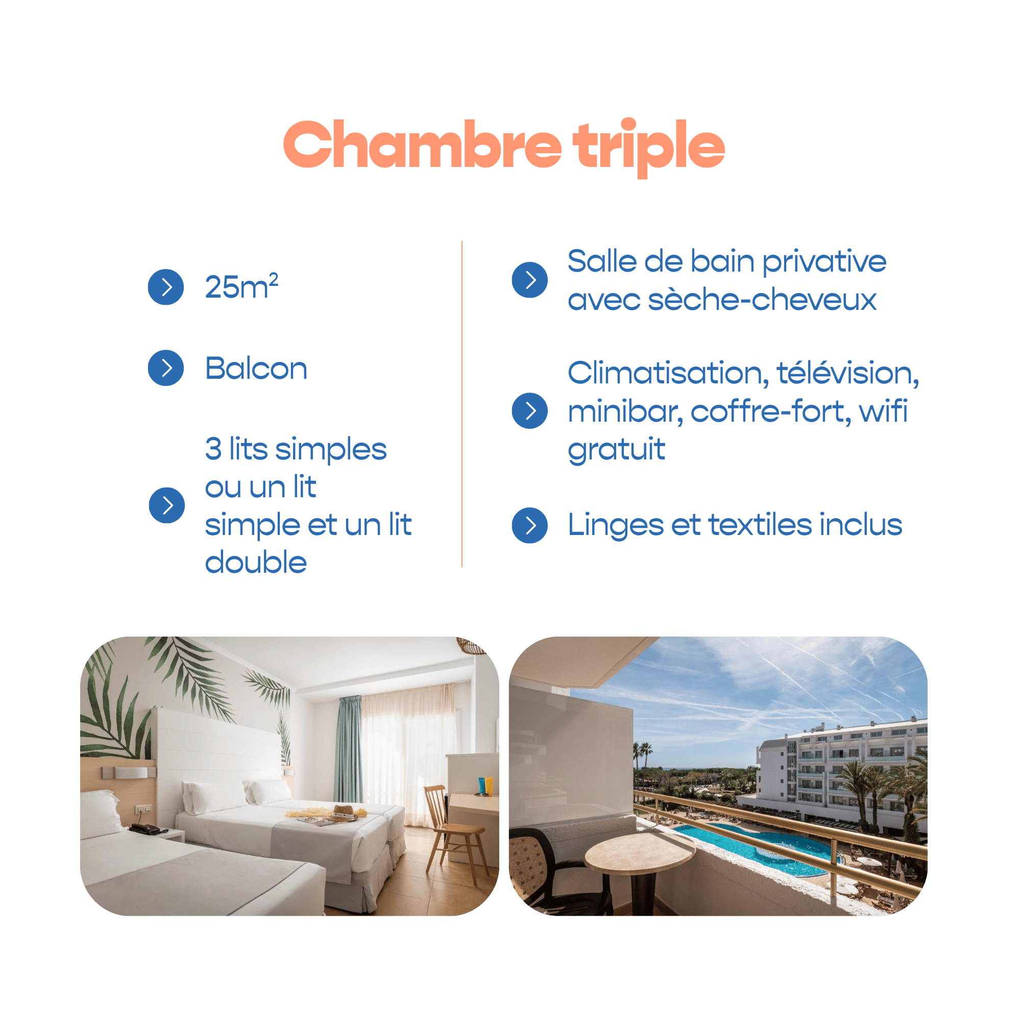 chambre triple
