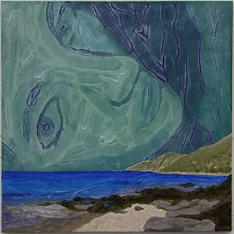 Greece, oil on board