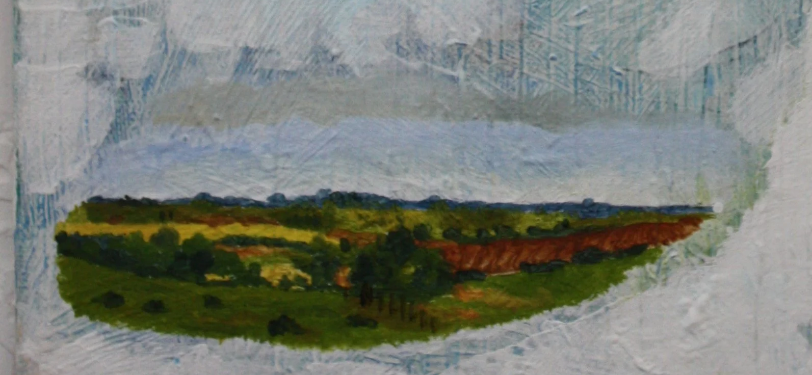 Lincolnshire, oil on linen